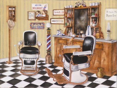Diamond Painting Canvas - Shave And A Haircut